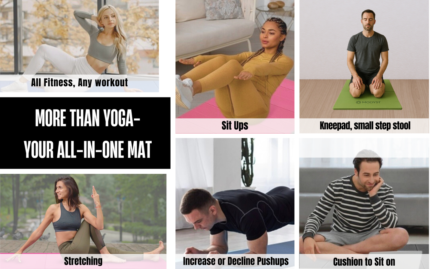 Orange Folding Yoga Mat