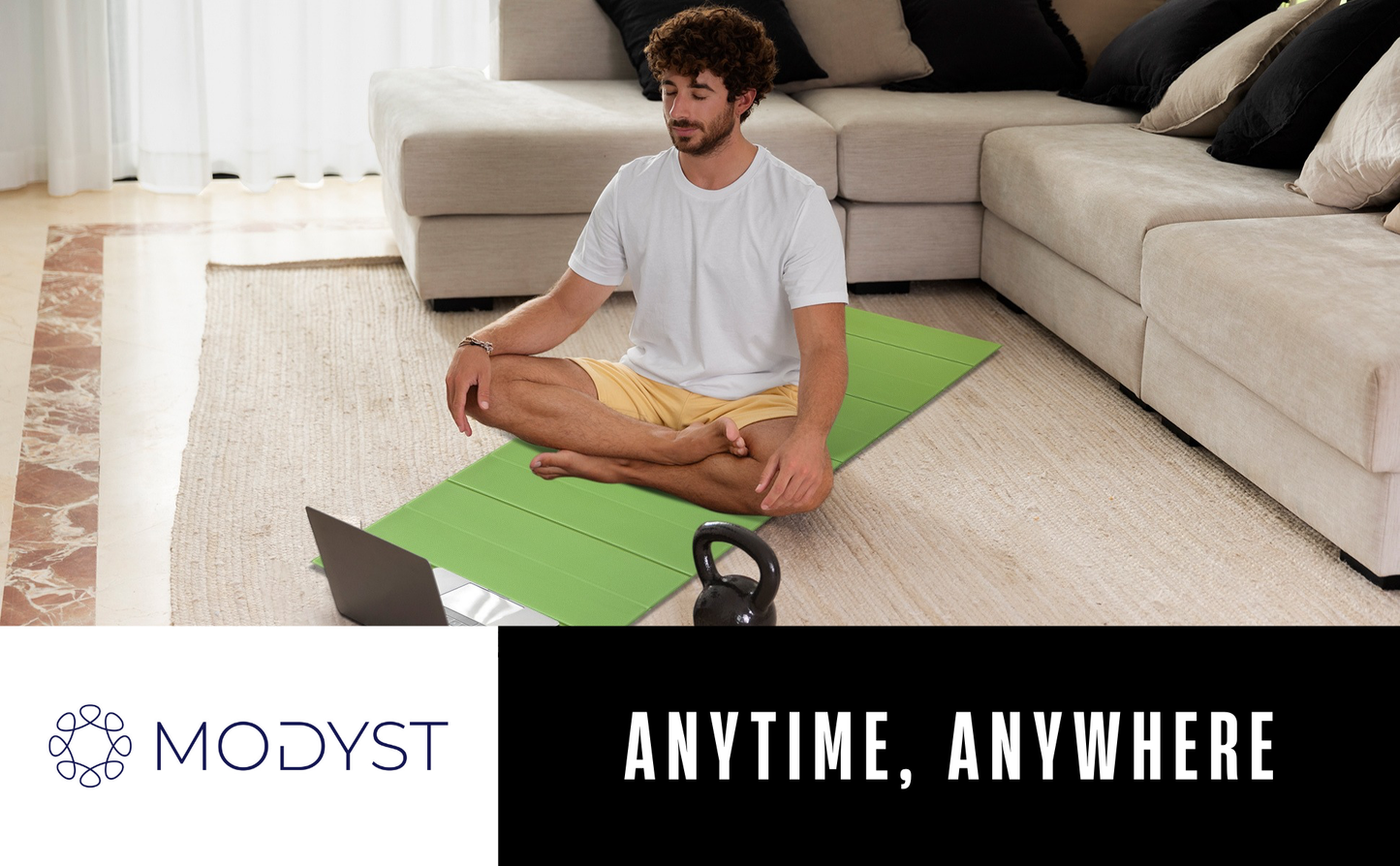 Orange Folding Yoga Mat