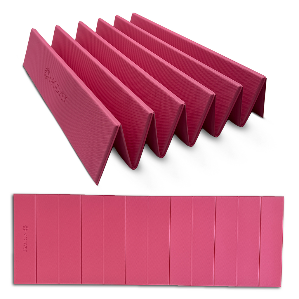 Pink Folding Yoga Mat