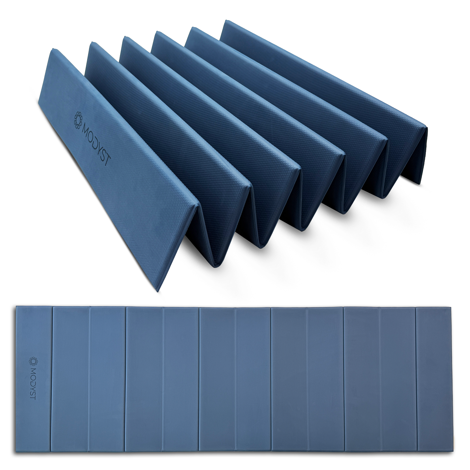 Blue Folding Yoga Mat
