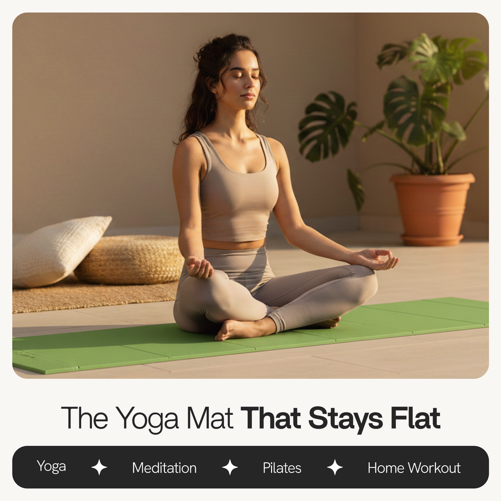 Green Folding Yoga Mat