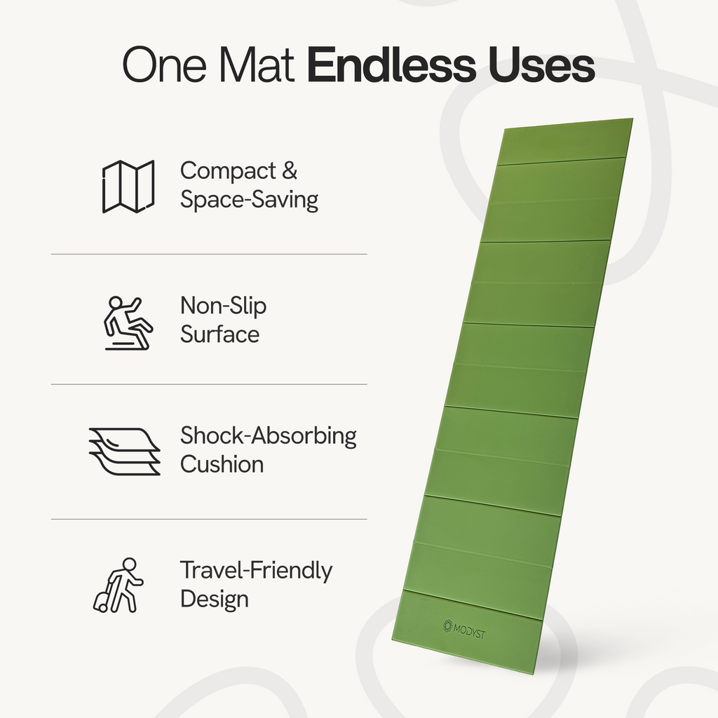 Green Folding Yoga Mat