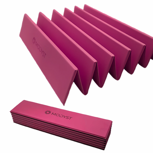 Pink Folding Yoga Mat