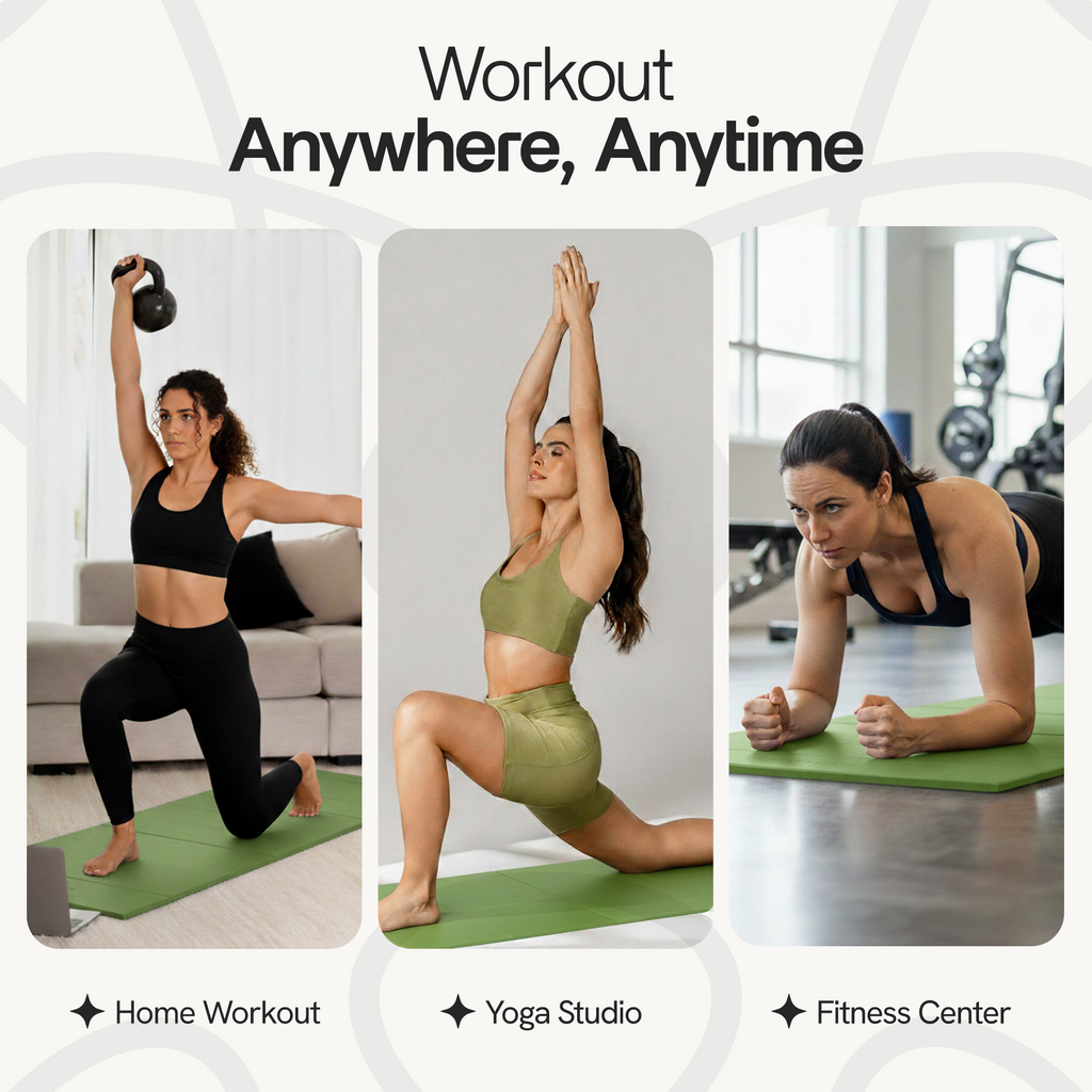 Green Folding Yoga Mat