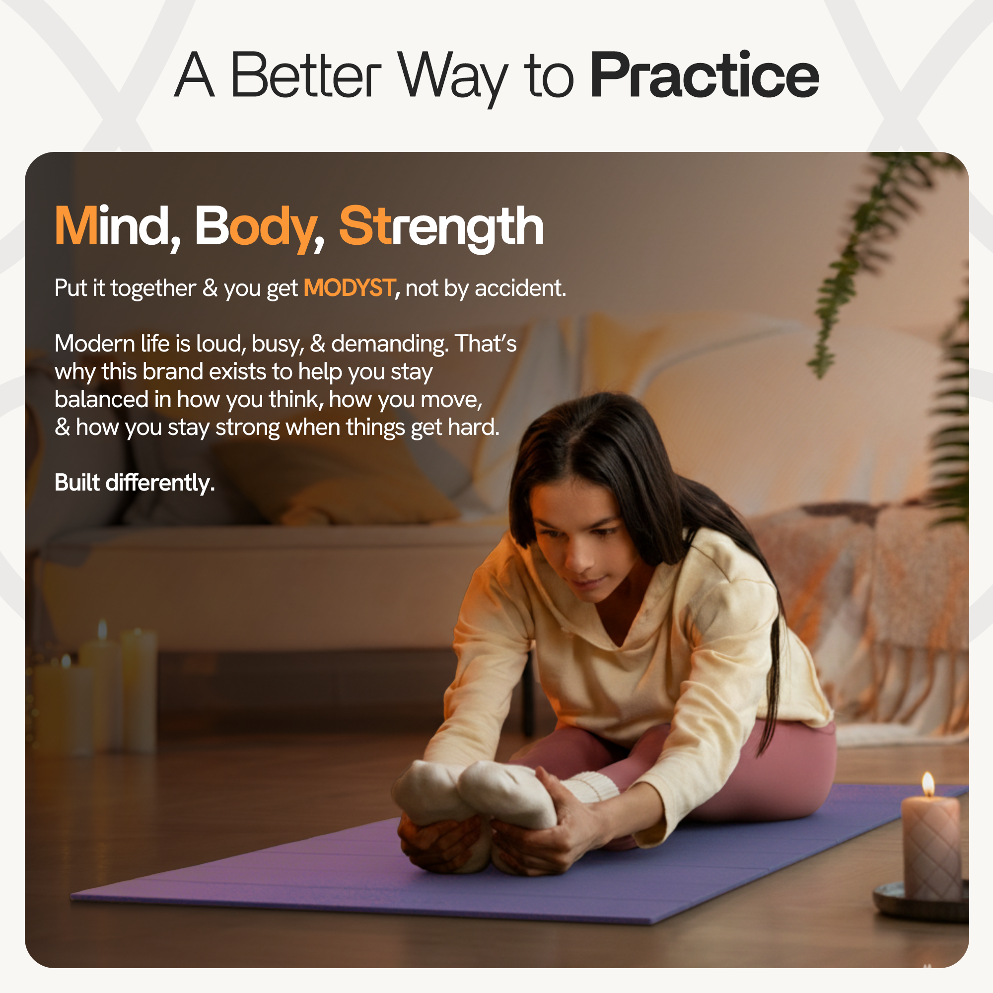 Purple Folding Yoga Mat