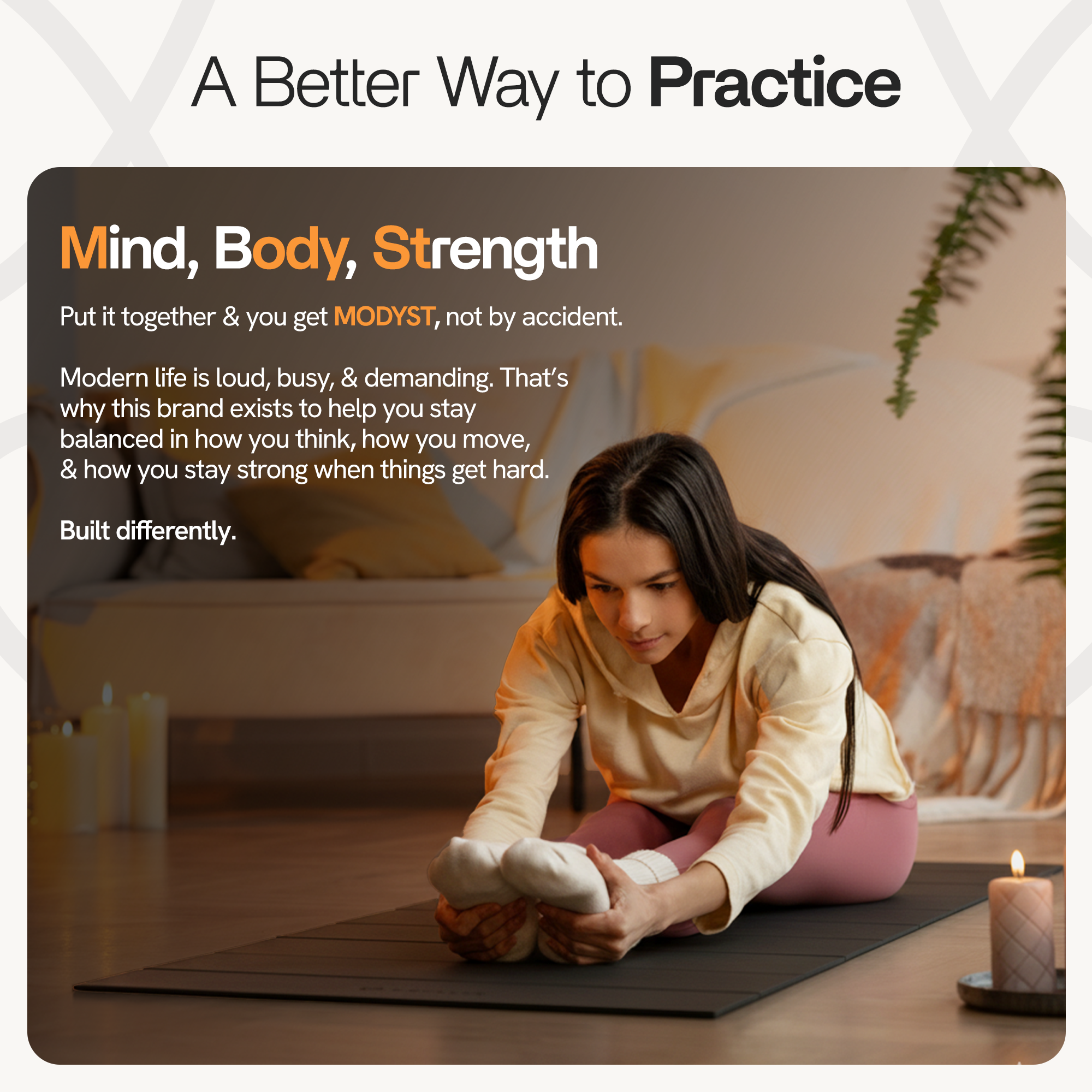 Black Folding Yoga Mat