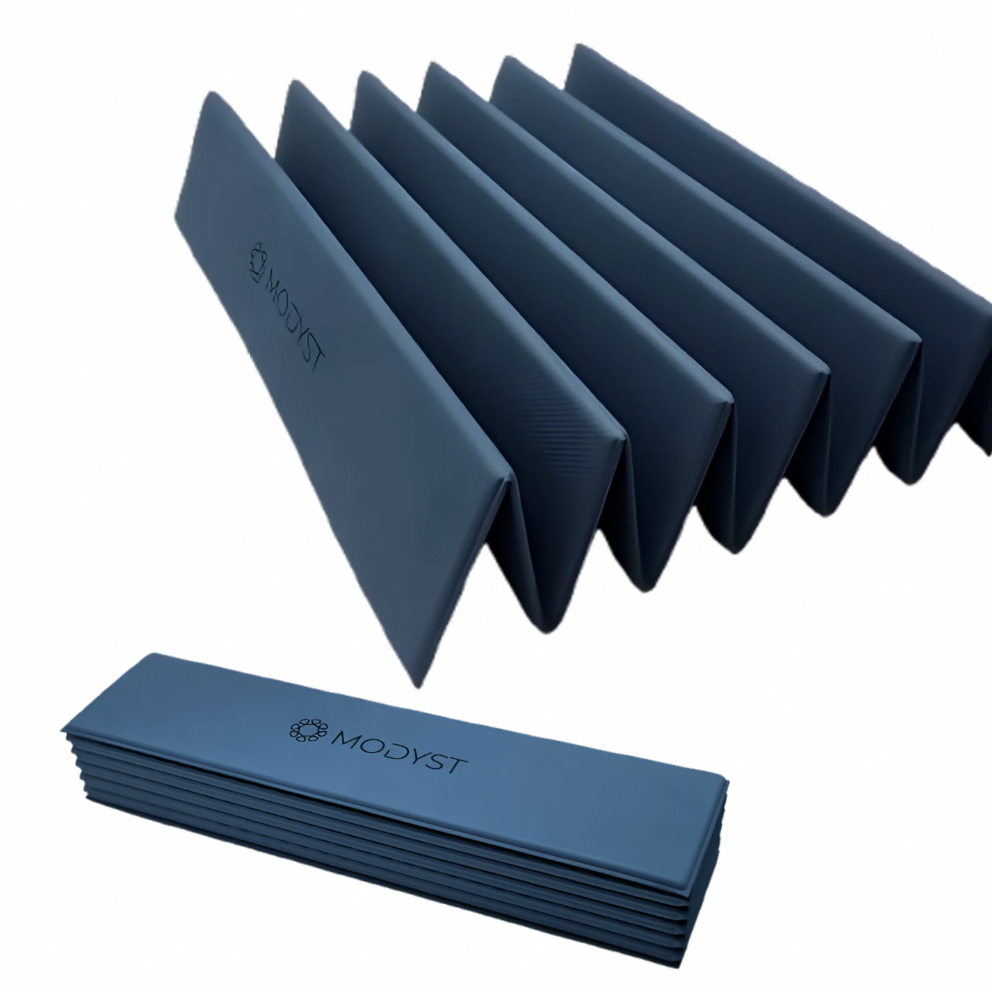 Blue Folding Yoga Mat