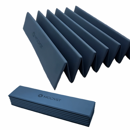Blue Folding Yoga Mat