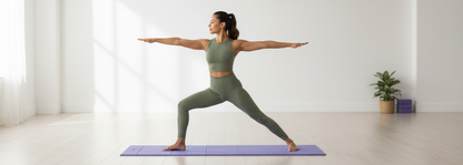 Purple Folding Yoga Mat